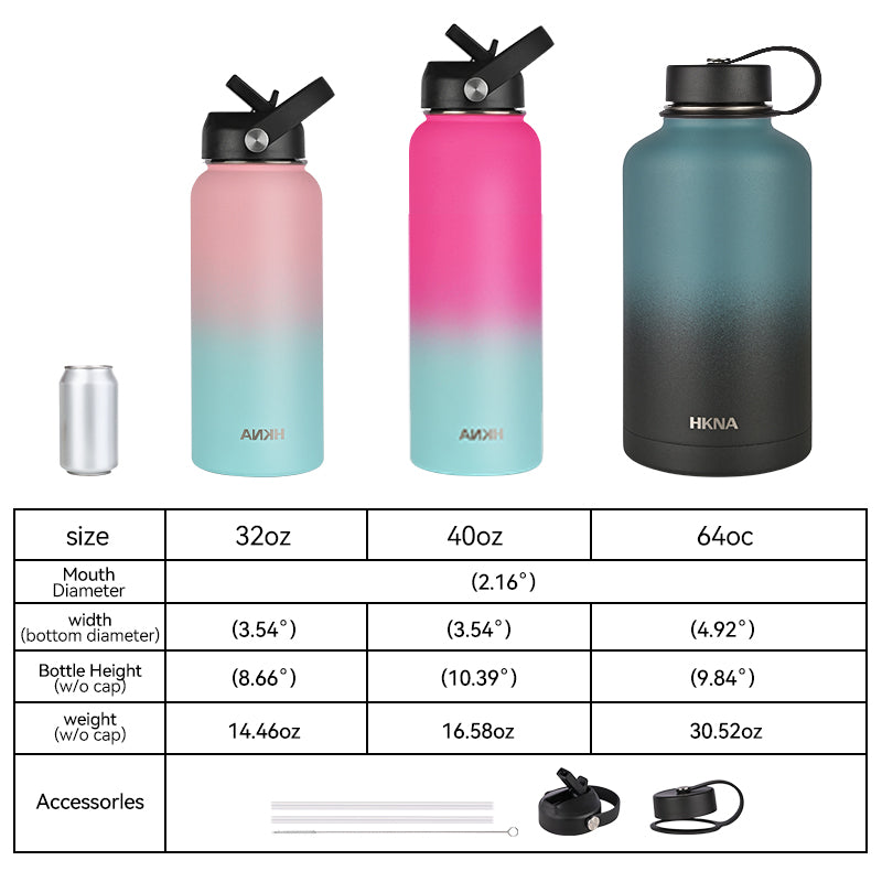 1.2L Tumbler Thermo Bottle Large Capacity With Straw Stainless